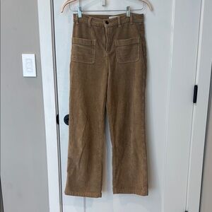 Ba&sh Brown Corduroy Pants wide leg
